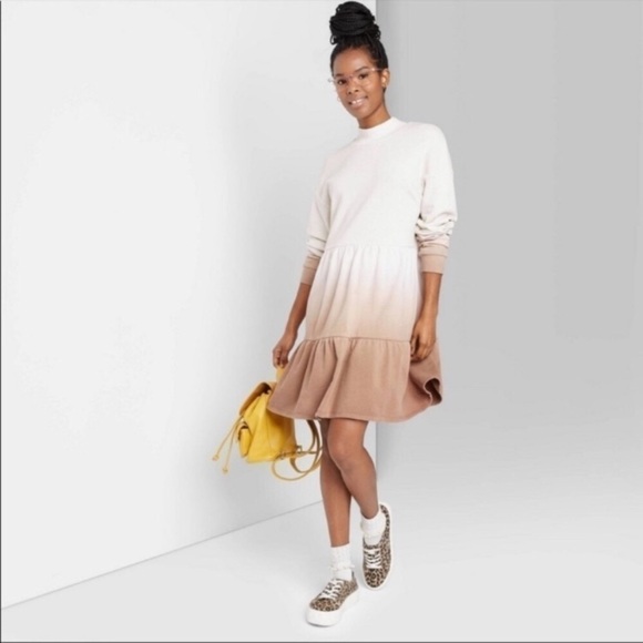 wild fable Dresses & Skirts - Wild Fable Ombré Sweatshirt Dress
